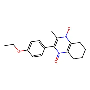 Quinoxaline, 2-(4-ethoxyphenyl)-5,6,7,8-tetrahydro-3-methyl-, 1,4-dioxide structure