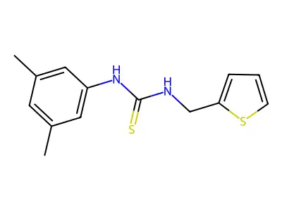 1-(3,5-Dimethylphenyl)-3-(thiophen-2-ylmethyl)thiourea structure