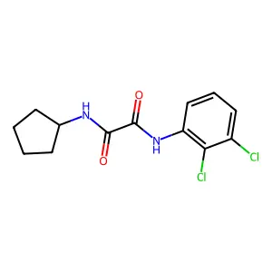 N-cyclopentyl-N'-(2,3-dichlorophenyl)oxamide structure