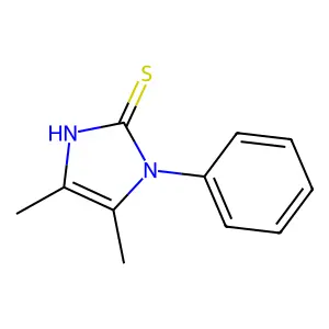 4,5-dimethyl-1-phenyl-1,3-dihydro-2H-imidazole-2-thione structure