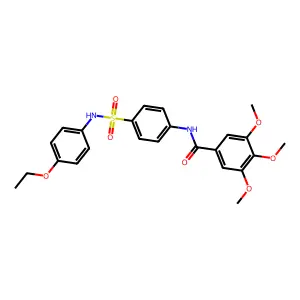 N-[4-[(4-ethoxyphenyl)sulfamoyl]phenyl]-3,4,5-trimethoxybenzamide structure