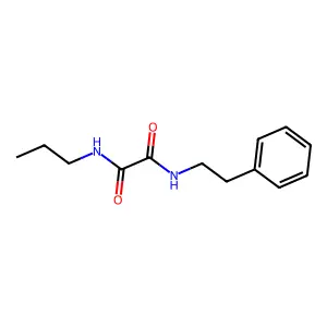 N-(2-phenylethyl)-N'-propylethanediamide structure