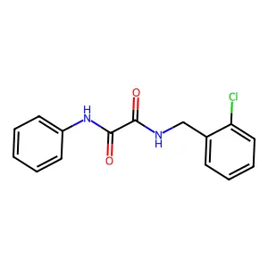 N-(2-chlorobenzyl)-N'-phenylethanediamide structure