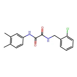 N-(2-chlorobenzyl)-N'-(3,4-dimethylphenyl)ethanediamide structure