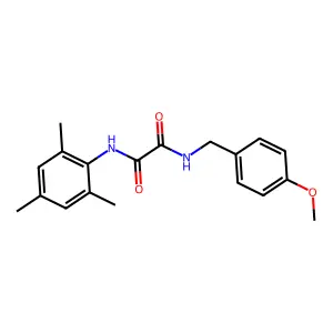 N1-mesityl-N2-(4-methoxybenzyl)oxalamide structure