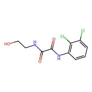 N'-(2,3-dichlorophenyl)-N-(2-hydroxyethyl)oxamide structure