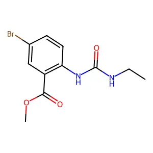 Methyl 5-bromo-2-[(ethylcarbamoyl)amino]benzoate structure