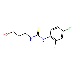 1-(4-Chloro-2-methylphenyl)-3-(3-hydroxypropyl)thiourea structure