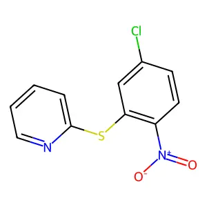 2-(5-Chloro-2-nitrophenyl)sulfanylpyridine structure