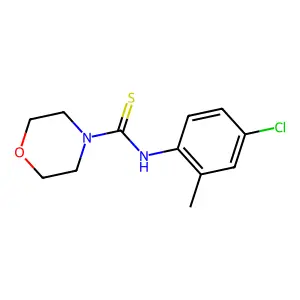 N-(4-chloro-2-methylphenyl)morpholine-4-carbothioamide structure