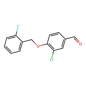 3-Chloro-4-[(2-fluorophenyl)methoxy]benzaldehyde structure