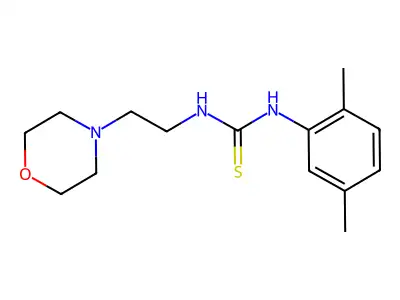 1-(2,5-Dimethylphenyl)-3-(2-morpholin-4-ylethyl)thiourea structure