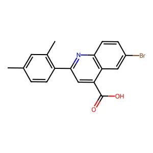 6-Bromo-2-(2,4-dimethylphenyl)quinoline-4-carboxylic acid structure