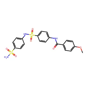 4-methoxy-N-{4-[(4-sulfamoylphenyl)sulfamoyl]phenyl}benzamide structure