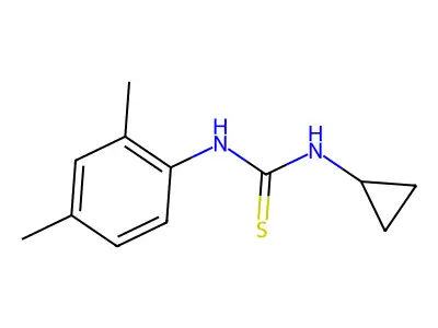 1-Cyclopropyl-3-(2,4-dimethylphenyl)thiourea structure