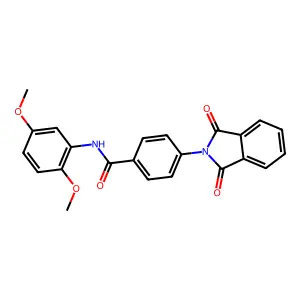 N-(2,5-dimethoxyphenyl)-4-(1,3-dioxoisoindolin-2-yl)benzamide structure