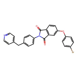 5-(4-Bromophenoxy)-2-[4-(pyridin-4-ylmethyl)phenyl]isoindole-1,3-dione structure