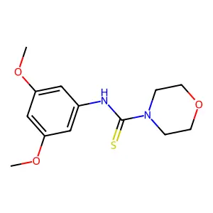 N-(3,5-dimethoxyphenyl)morpholine-4-carbothioamide structure