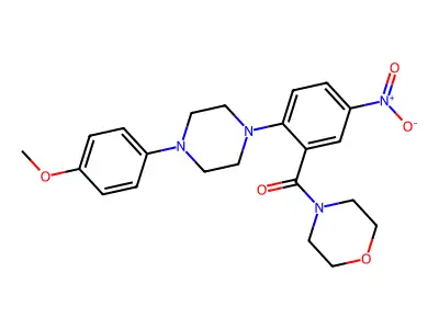[2-[4-(4-Methoxyphenyl)piperazin-1-yl]-5-nitrophenyl]-morpholin-4-ylmethanone structure