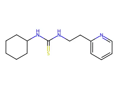 1-Cyclohexyl-3-[2-(pyridin-2-yl)ethyl]thiourea structure