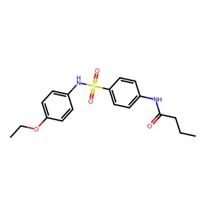 N-[4-[(4-ethoxyphenyl)sulfamoyl]phenyl]butanamide structure