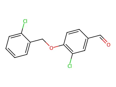 3-Chloro-4-[(2-chlorobenzyl)oxy]benzaldehyde structure