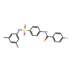 N-[4-[(3,5-dimethylphenyl)sulfamoyl]phenyl]-4-fluorobenzamide structure
