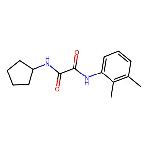 N-cyclopentyl-N'-(2,3-dimethylphenyl)oxamide structure