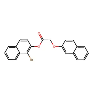 1-Bromo-2-naphthyl (2-naphthyloxy)acetate structure