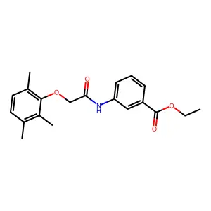 Ethyl 3-{[(2,3,6-trimethylphenoxy)acetyl]amino}benzoate structure