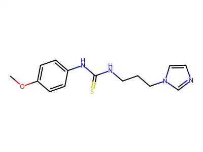 1-(3-Imidazol-1-ylpropyl)-3-(4-methoxyphenyl)thiourea structure