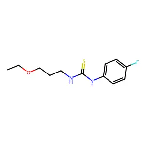 1-(3-Ethoxypropyl)-3-(4-fluorophenyl)thiourea structure