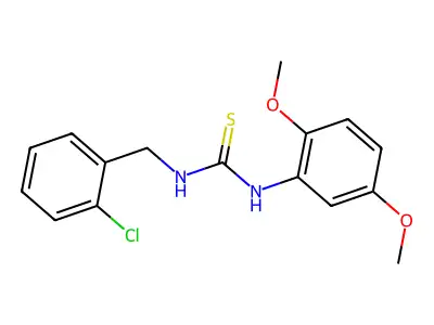 1-[(2-Chlorophenyl)methyl]-3-(2,5-dimethoxyphenyl)thiourea structure