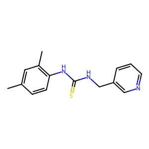 1-(2,4-Dimethylphenyl)-3-(pyridin-3-ylmethyl)thiourea structure