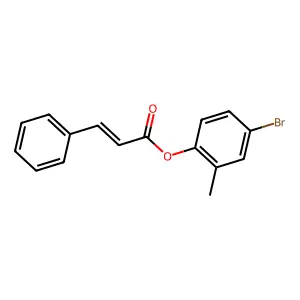 4-bromo-2-methylphenyl (2E)-3-phenylprop-2-enoate structure
