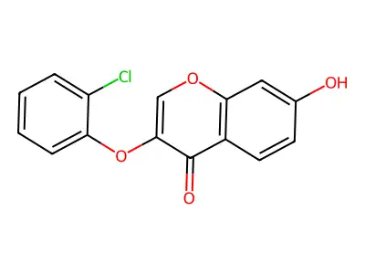 3-(2-Chlorophenoxy)-7-hydroxychromen-4-one structure