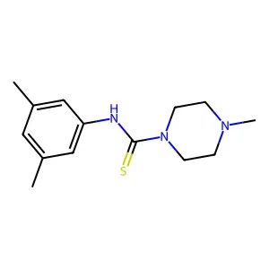 N-(3,5-dimethylphenyl)-4-methylpiperazine-1-carbothioamide structure
