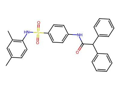 N-[4-[(2,4-dimethylphenyl)sulfamoyl]phenyl]-2,2-diphenylacetamide structure
