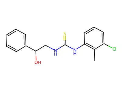 1-(3-Chloro-2-methylphenyl)-3-(2-hydroxy-2-phenylethyl)thiourea structure