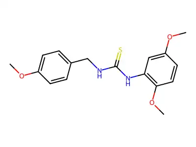 1-(2,5-Dimethoxyphenyl)-3-[(4-methoxyphenyl)methyl]thiourea structure