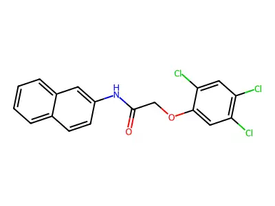N-naphthalen-2-yl-2-(2,4,5-trichlorophenoxy)acetamide structure
