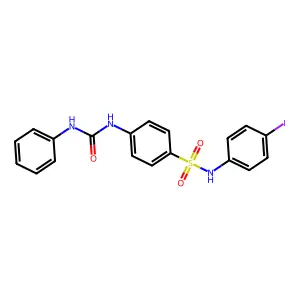 1-[4-[(4-Iodophenyl)sulfamoyl]phenyl]-3-phenylurea structure