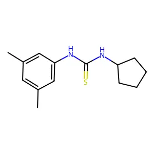 1-Cyclopentyl-3-(3,5-dimethylphenyl)thiourea structure