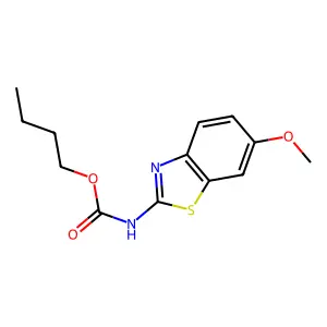 butyl N-(6-methoxy-1,3-benzothiazol-2-yl)carbamate structure