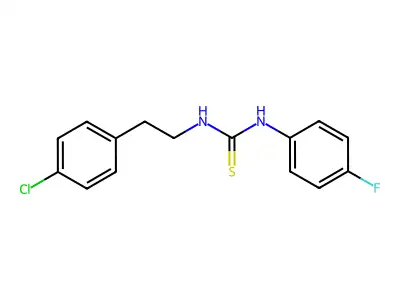 1-[2-(4-Chlorophenyl)ethyl]-3-(4-fluorophenyl)thiourea structure