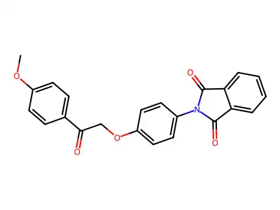 2-[4-[2-(4-Methoxyphenyl)-2-oxoethoxy]phenyl]isoindole-1,3-dione structure