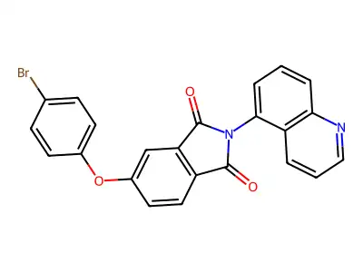 5-(4-Bromophenoxy)-2-quinolin-5-ylisoindole-1,3-dione structure