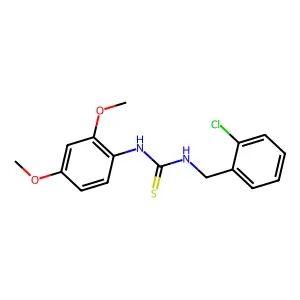 1-(2-Chlorobenzyl)-3-(2,4-dimethoxyphenyl)thiourea structure