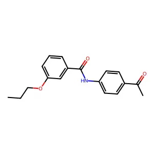 N-(4-acetylphenyl)-3-propoxybenzamide structure