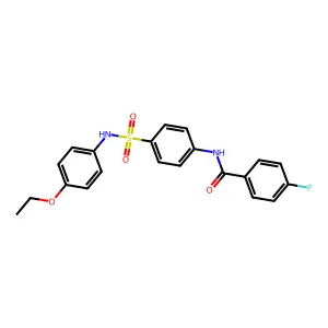 N-[4-[(4-ethoxyphenyl)sulfamoyl]phenyl]-4-fluorobenzamide structure